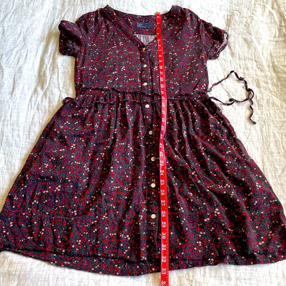 GAP • Floral Print Shirtdress Midi Length - Picture 12 of 12